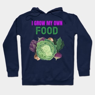 Grow Your Own Food Vintage Look Hoodie